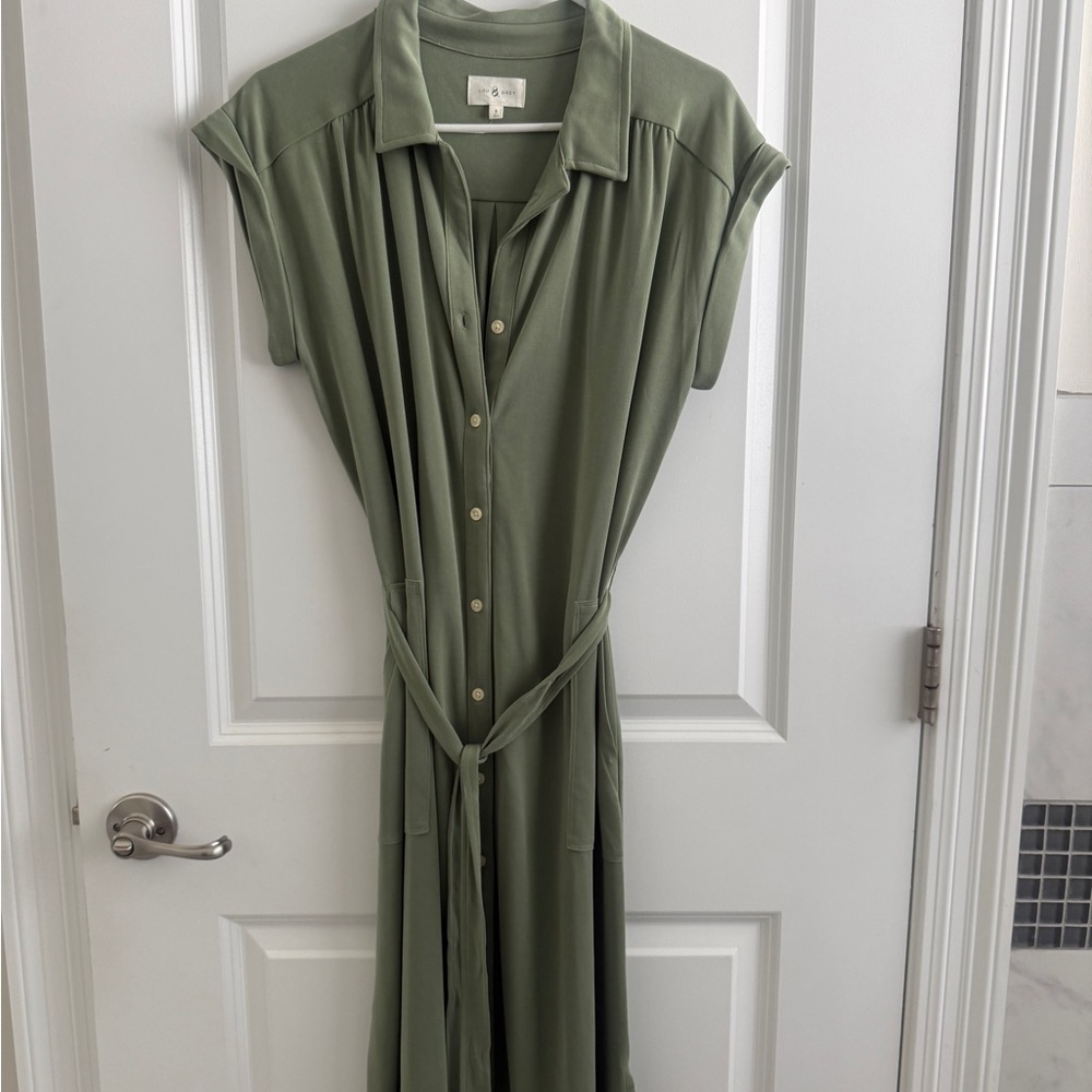 Lou & Grey Olive Green Maxi Dress